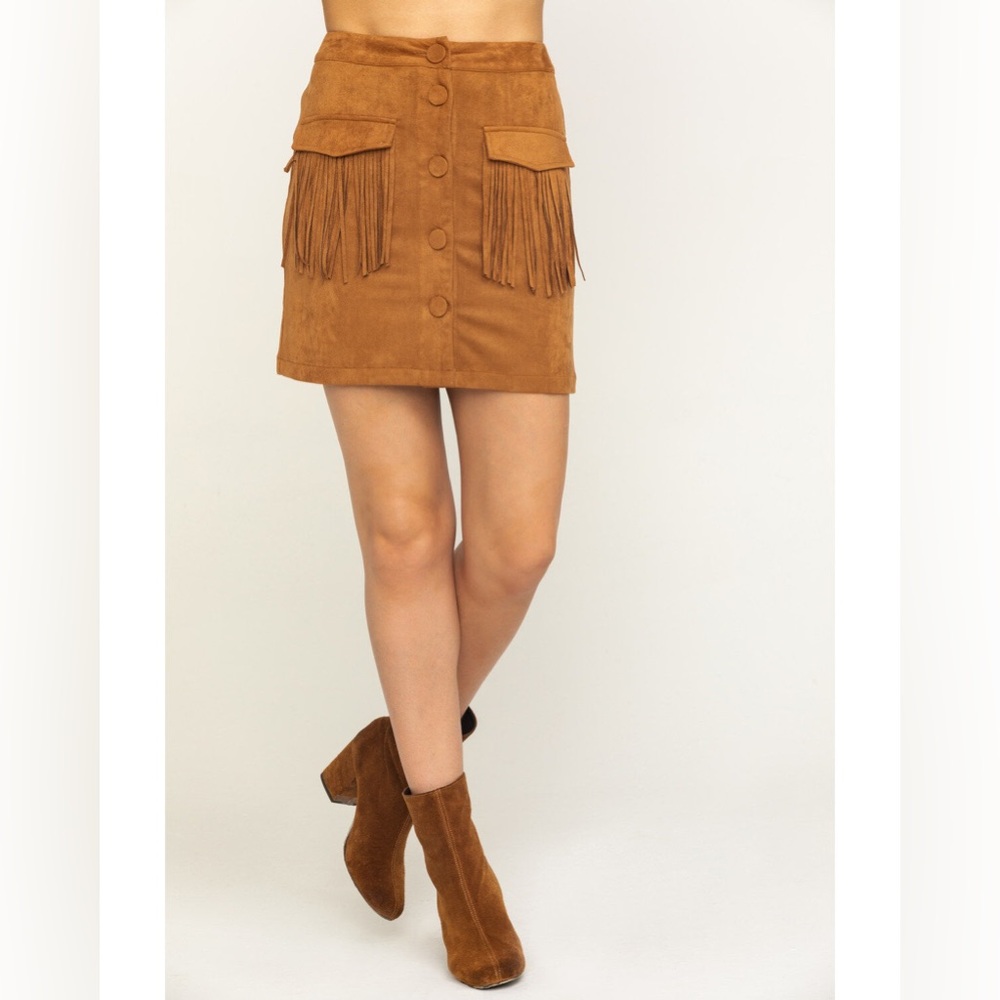 Flying Tomato Dolly Fringe Skirt NWT